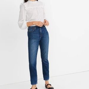 Madewell high rise slim boy Jean